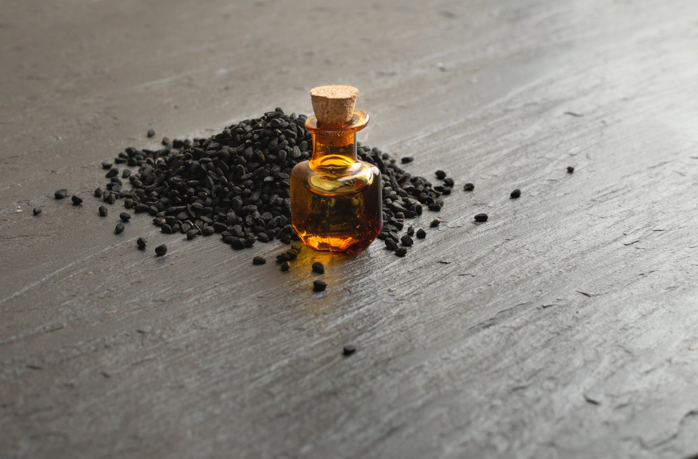 Black Cumin, Nigella Sativa or Black Caraway Seeds Essential Oil